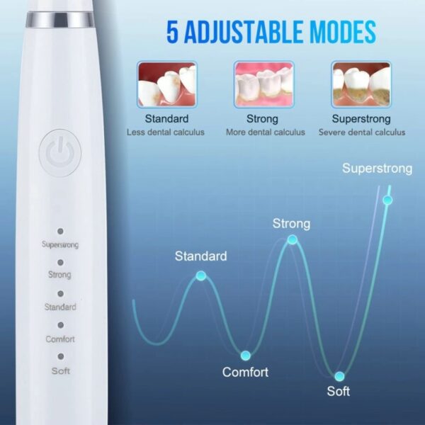 Electric Dental Calculus Remover Scaler Tartar Plaque Stains Cleaner Teeth Brush Whitening Kit Oral Hygiene Care Mouth Washing - Image 6