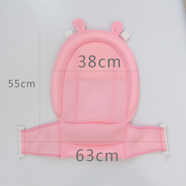 Portable Baby Shower Grid Cushion Bed Babies Infant Baby Bath Pad Non-Slip Bathtub Mat Newborn Baby Safety Security Bath Seat - Image 2