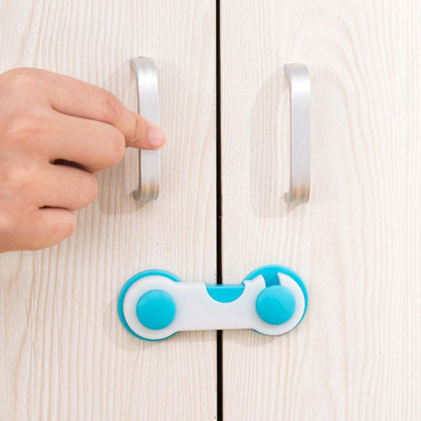 10pcs Baby Safety Protector Child Cabinet Locking Plastic Lock Protection of Kids Locking From Doors Drawers Corner Protector - Image 4