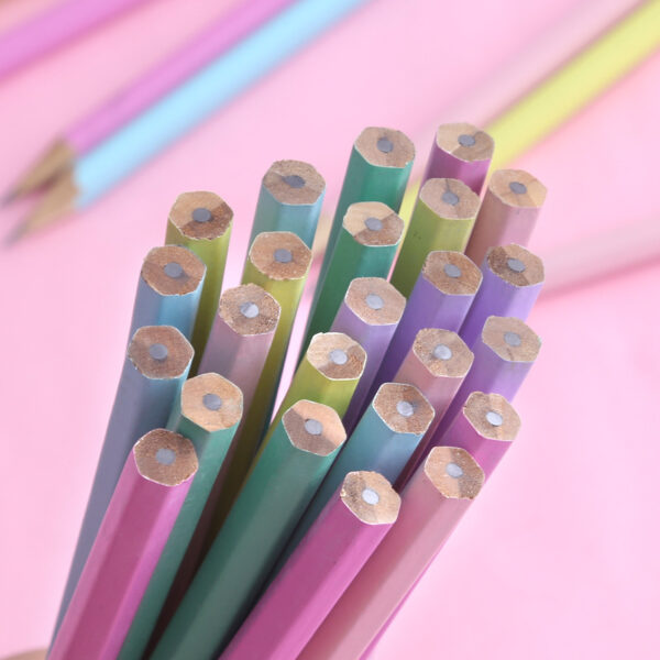 12pcs cartoon box pencil student writing HB pencil with rubber Festival prize gift pencil - Image 5