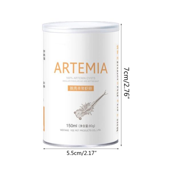 150ml Aquarium Tropic Fish Food Artemia Shelling Eggs Brine Shrimp Shelling Eggfood for Feeding Baby Fishes - Image 2