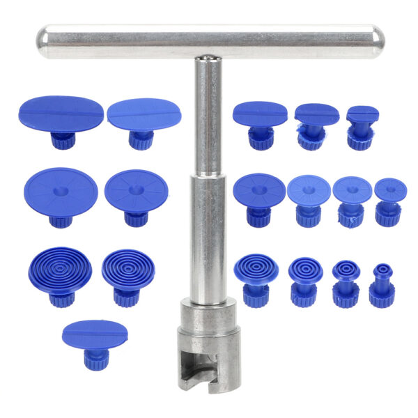 19pcs/set Universal Car Dent Puller Plastic Suction Cup For Pulling Vehicle Remove Dents Tabs Sheet Metal Repair Tool Kit Hammer - Image 2