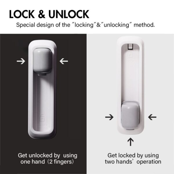 2/1pcs Anti-Children Door Anti-Pet Room Door Lock Baby Safety Lock Child Proofing Door handle Lock Childproofing Door Knob Lock - Image 3