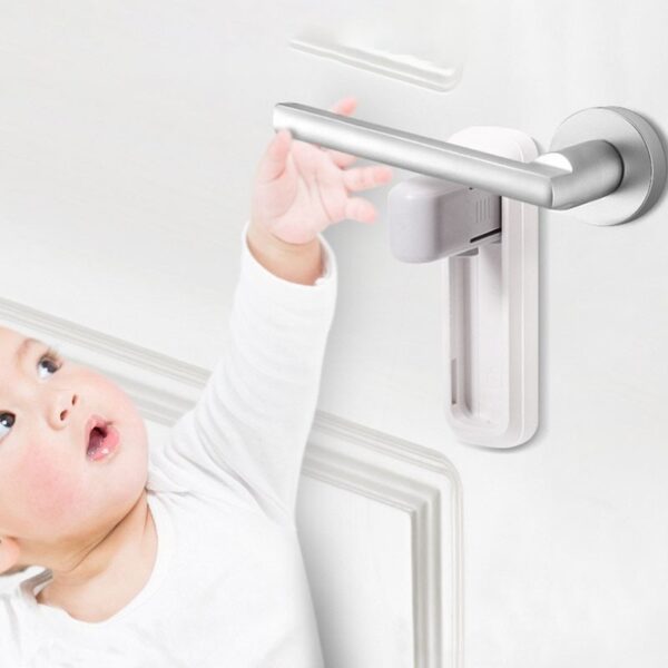 2/1pcs Anti-Children Door Anti-Pet Room Door Lock Baby Safety Lock Child Proofing Door handle Lock Childproofing Door Knob Lock