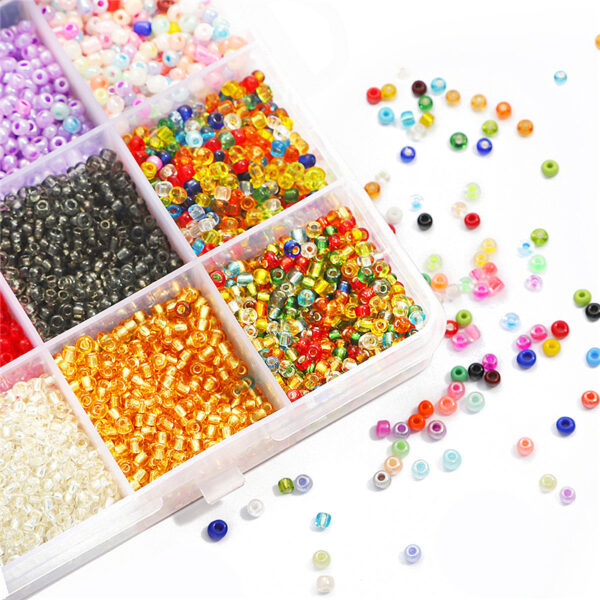 2/3/4mm Glass Seed Beads Kit Small Czech Crystal Craft Beads Metal Charms Tool Kit For DIY Earrings Bracelet Jewelry Making Box - Image 5