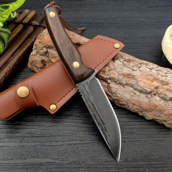 3.75inch Forged Hunting Fishing Knife with Sheath Tactical Utility Boning Paring Knives Chef's Butcher Kitchen Tools - Image 5