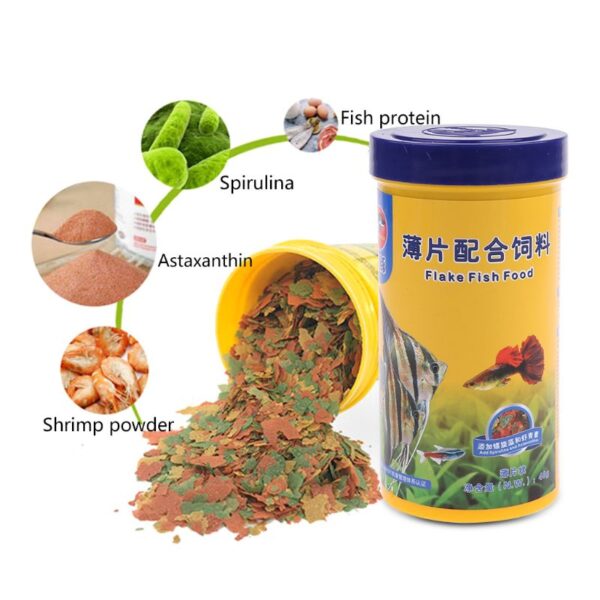 40g Ornamental Fish Food Goldfish Carp Guppies Small Medium Tropical Fishes Flakes Feed Aquarium Accessories 2022 New - Image 4