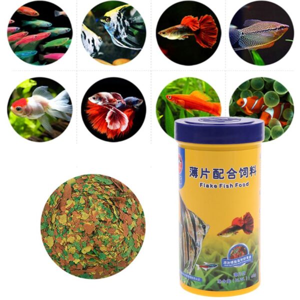 40g Ornamental Fish Food Goldfish Carp Guppies Small Medium Tropical Fishes Flakes Feed Aquarium Accessories 2022 New - Image 5