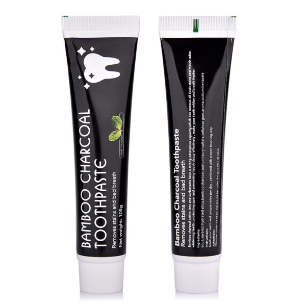 Bamboo Natural Activated Charcoal Toothpaste Teeth Whitening Tooth Care Black Oral Hygiene Dental Health - Image 2