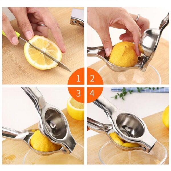 Citrus Press Manual Juicer Stainless Steel Metal Squeezer Juicer for Fruit Orange Lemon Kitchen Tool Accessories Blender - Image 6