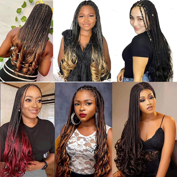 Dansama Synthetic 20inch Pre stretched Braiding Hair Loose Wave Crochet Hair Extensions Big Wavy Curly Bouncy Braiding Hair - Image 6