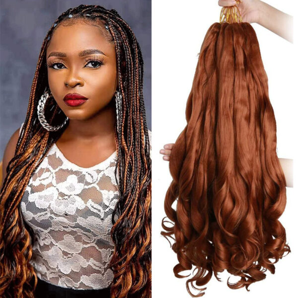 Dansama Synthetic 20inch Pre stretched Braiding Hair Loose Wave Crochet Hair Extensions Big Wavy Curly Bouncy Braiding Hair