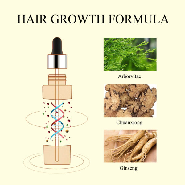 Hair Growth Essential Oil For Men/Women Anti-Hair Loss Serum Healthy & Safe Hair Care Treatments Effective Hair Regrowth Product - Image 3