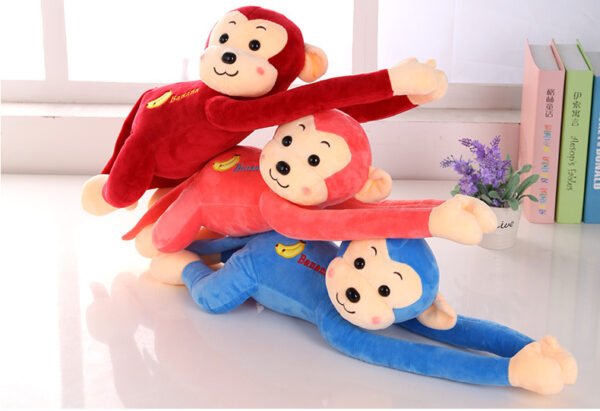 Monkey Stuffed Animal Monkey Toy Long Arm Tail Monkey Doll Soft Plush Toy Appease Toys Home Decoration Curtains Hanging Doll - Image 4