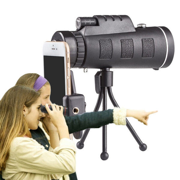 Monocular Zoom phone lens Smartphone Telescope Camera lenses Mobile lens Phone For Iphone 11 8 7 Plus macro lens phone