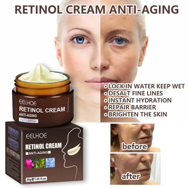 Retinol Face Cream Anti-wrinkle Skin Care Anti-Aging Firming Cosmetics Hyaluronic Acid Moisturizing Whitening Beauty Products - Image 6