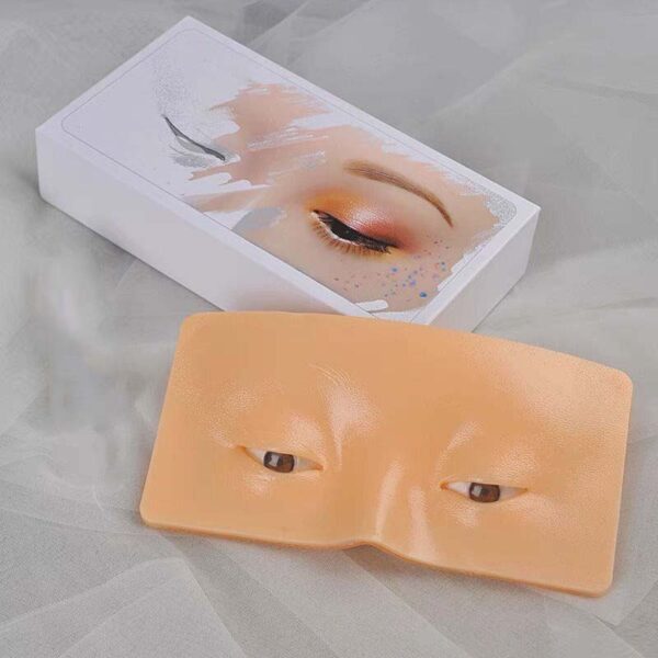 Silicone Face Eye Makeup Practice Board Pad Bionic Skin for Make Up Face Eyelash Practice Face Eye Makeup Tools Accessories - Image 4