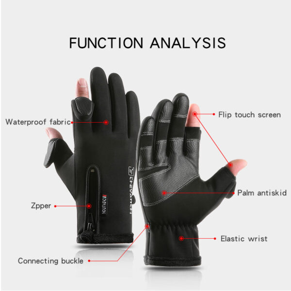 Touch Screen Men Cycling Gloves Waterproof Winter Bicycle Gloves Riding Scooter Windproof Outdoor Motorcycle Ski Bike Warm Glove - Image 4