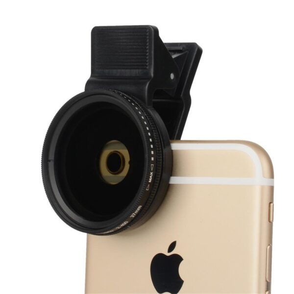 ZOMEI 37mm Cell Phone Camera Lens Professional ND Circular Polarizer Filter ND2-ND400 For IPhone Plus Xiaomi Samsung With Clip